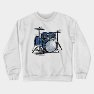 Drum kit stketch Crewneck Sweatshirt